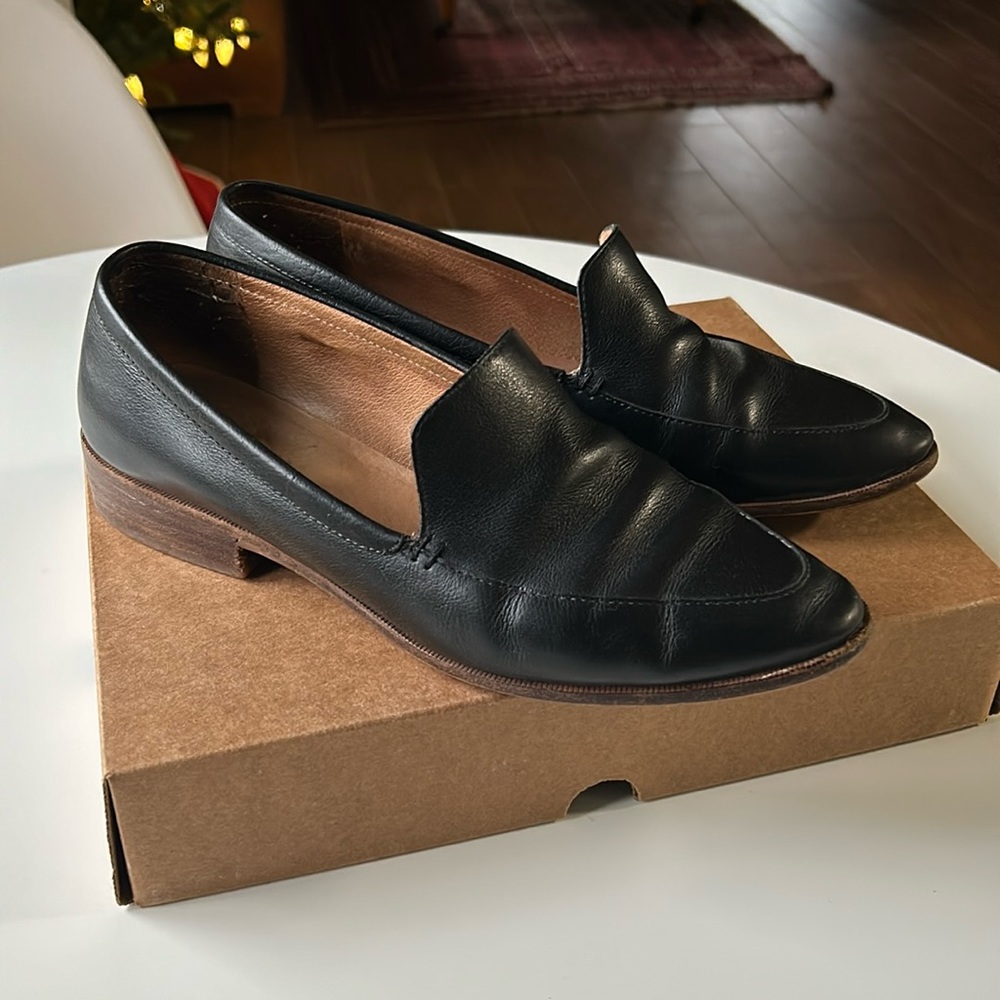 Madewell Women’s Black Leather Loafers